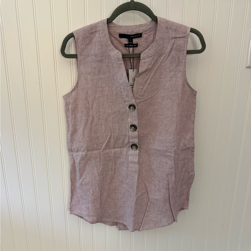 Harve Benard Linen Stripe Tank